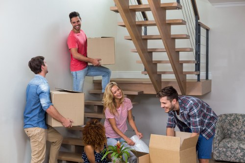 Man with van helping with a home move in Belgium