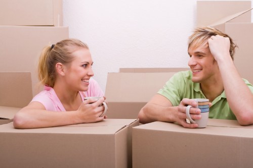 Organised unpacking of household items in Belgium