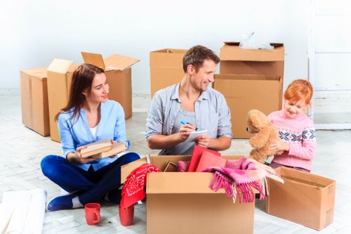 Commercial movers managing office relocation in Belgium