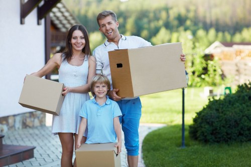 Moving team planning access for a busy urban property move