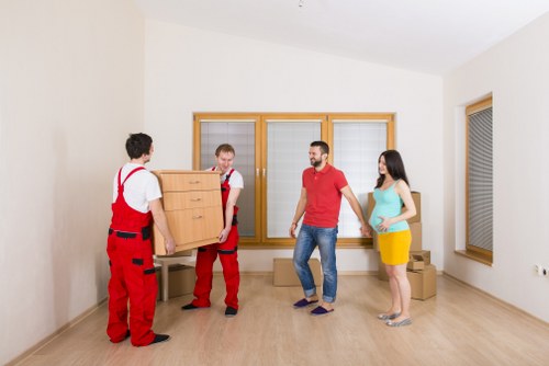 Local Belgian moving van service for office and commercial transport