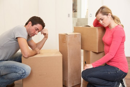 Mover preparing a load-based quote for a household relocation