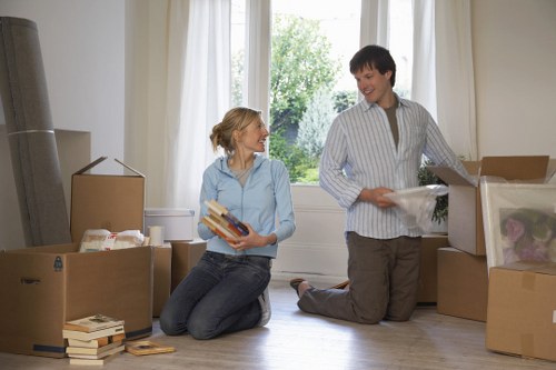 Local movers preparing for a residential and commercial relocation in Belgium