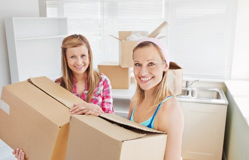 Booked removal van ready for a home relocation