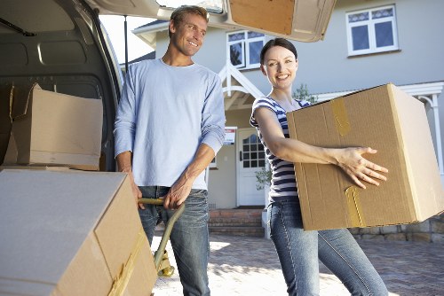 Local moving team handling furniture transport in Belgium